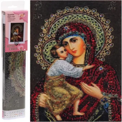 Алмазная мозаика в рулоне 30*40см полная выкладка «DIAMOND», Православие