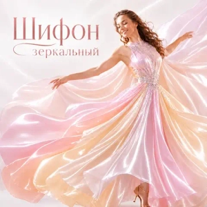 Шифон зеркальный