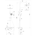 Смеситель Lemark Tropic LM7012C для ванны и душа