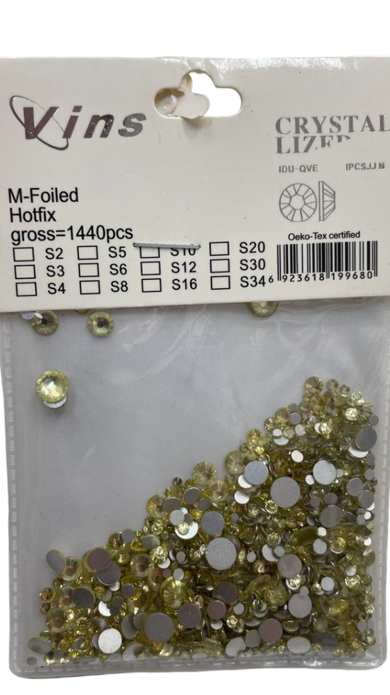 Набор страз разного размера №4