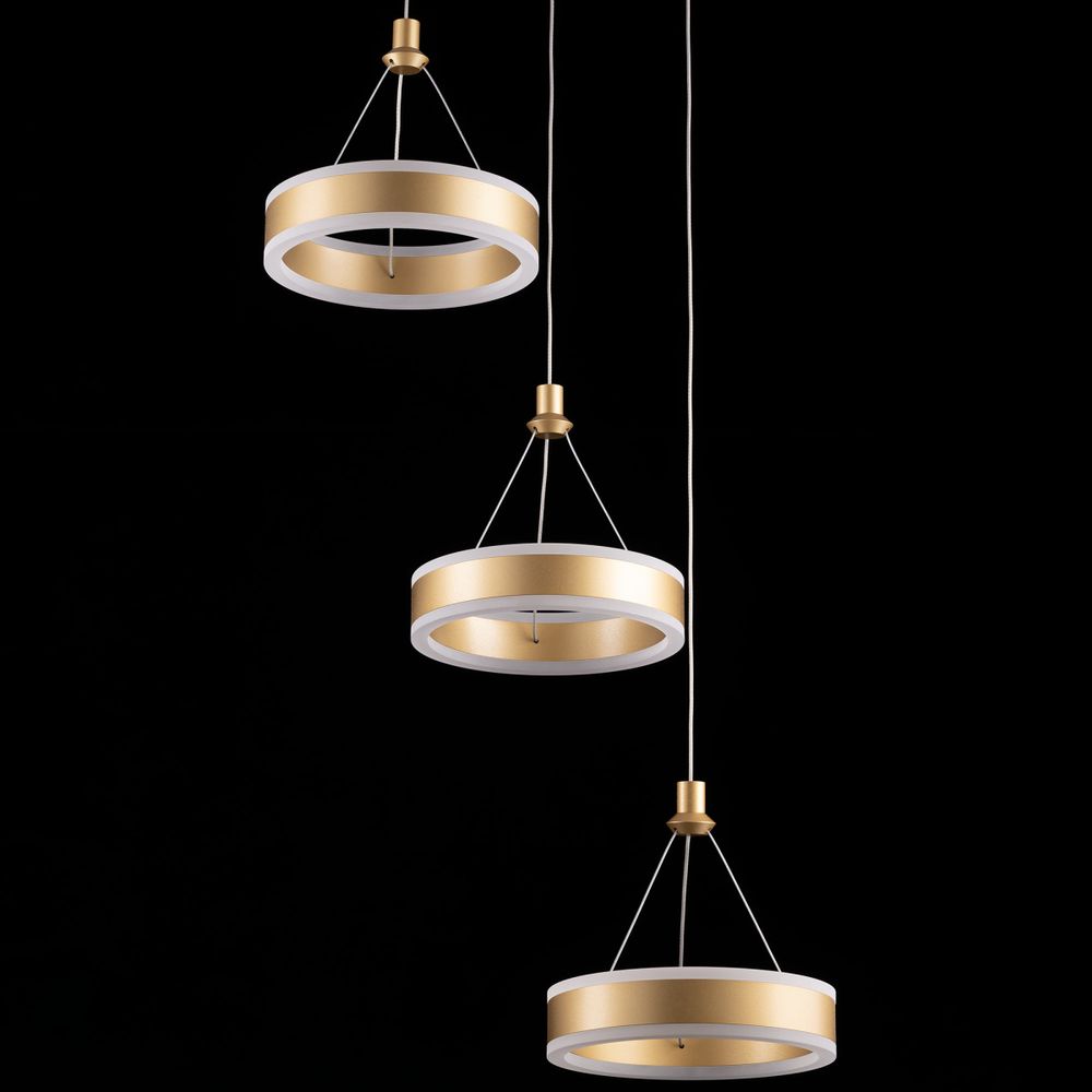 Citilux Дуэт CL719052 LED Подвесной светильник Золото