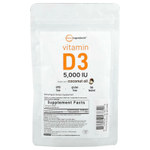 Micro Ingredients, Витамин D3, 5000 МЕ, 500 мягких таблеток