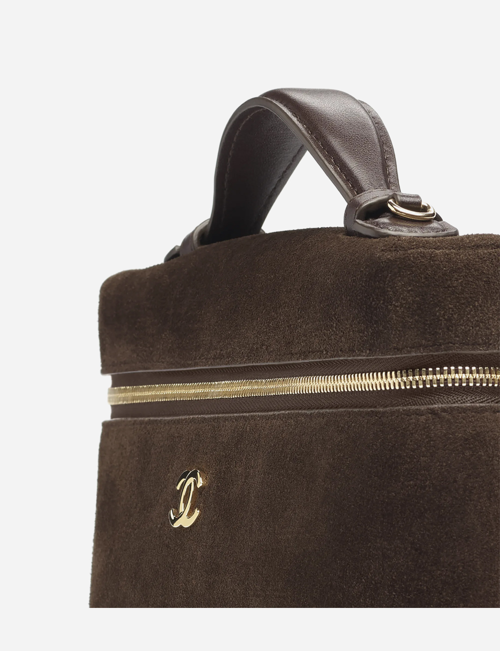 Сумка Chanel Large Vanity with chain Suede Calfskin & Gold Metal "Dark Brown"