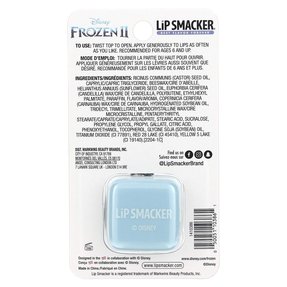 Lip Smacker, Disney, Frozen II, бальзам для губ, Elsa, In My Ele-мята, 5,7 г (0,2 унции)