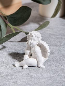 Набор статуэток ангелочки 4 штуки и аромакамень цветок