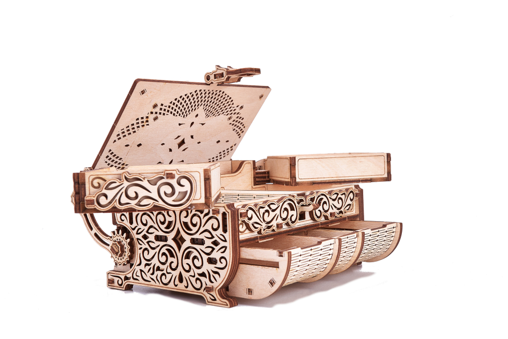 Cборная модель Wood Trick Шкатулка, декорированная кристаллами Swarovski ®