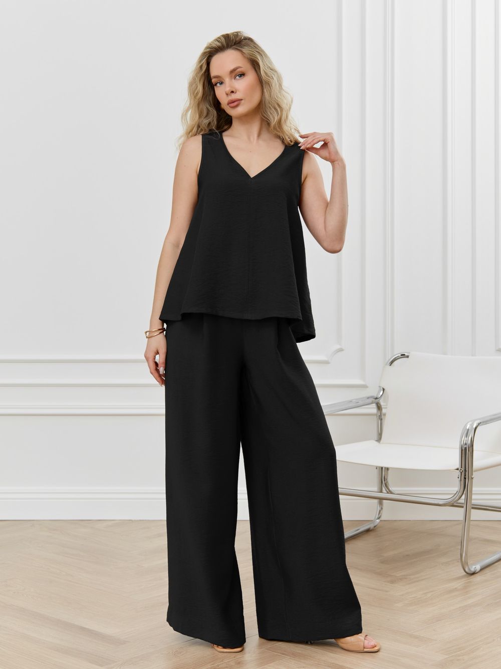 Блузка-топ женская Ясмина-2 Виотекс ЧЁРНЫЙ