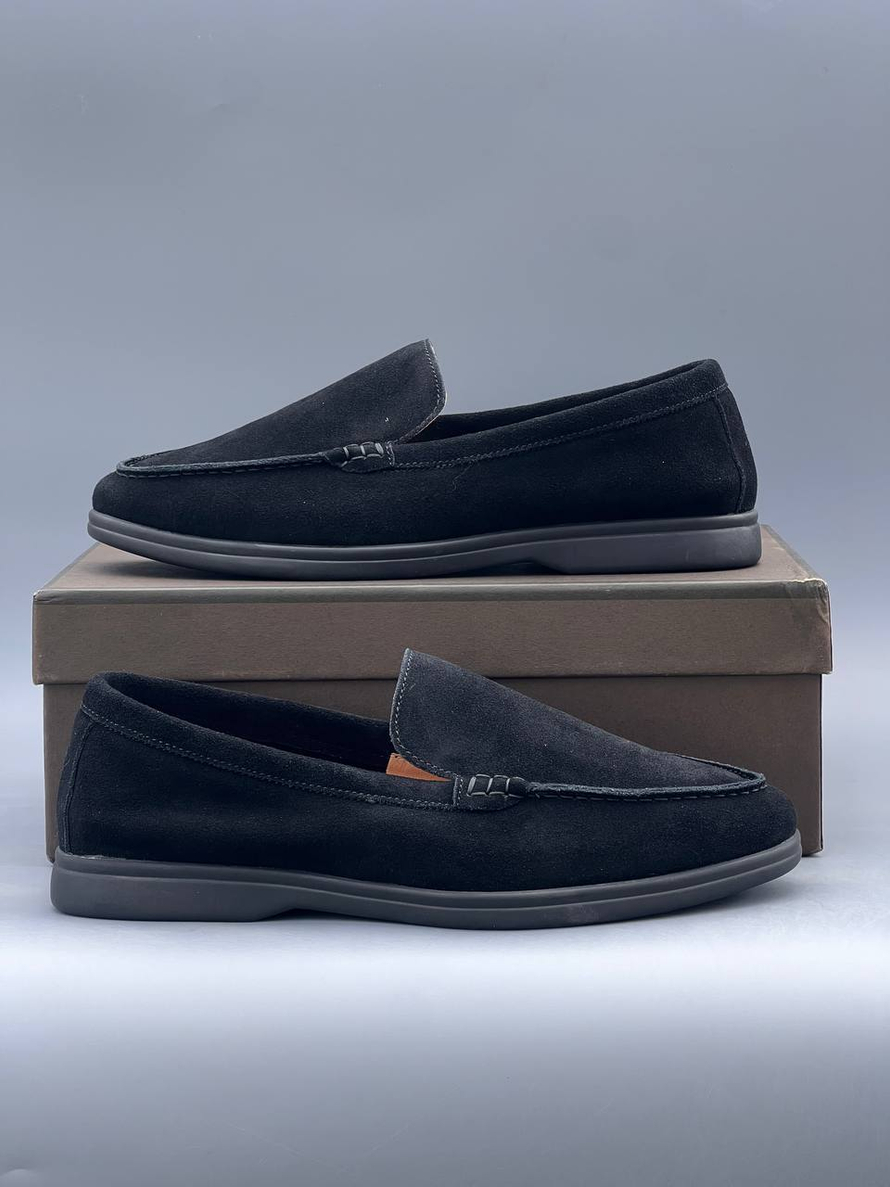 Лоферы LoroPiana BLACK #290(черн.)