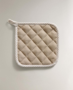 ZARA HOME ПРИХВАТКА ИЗ ХЛОПКА, СЕРОВАТО-КОРИЧНЕВЫЙ