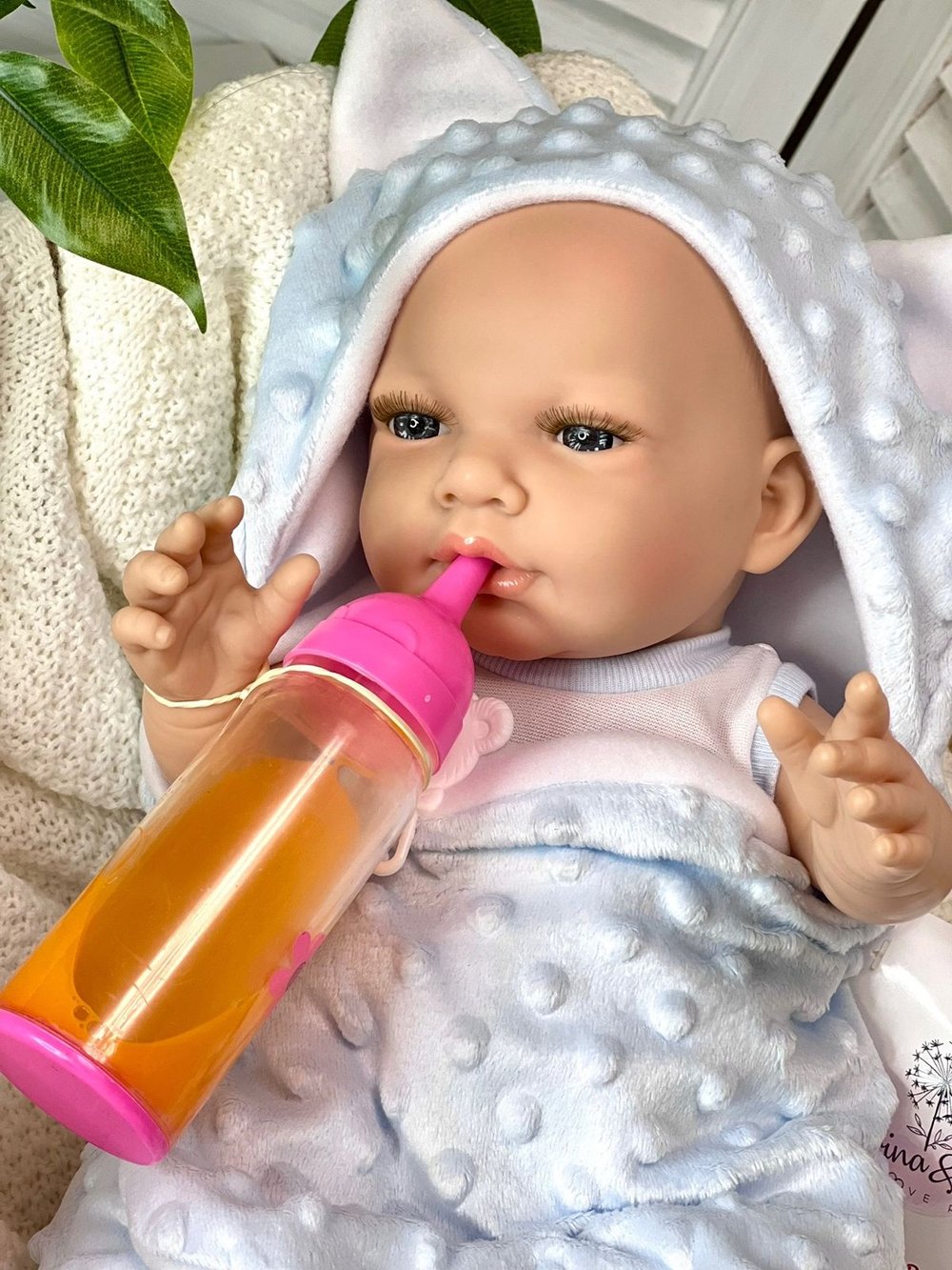 Кукла Marina and Pau 45cм Recien Nacido, виниловая в пакете (M1655K)