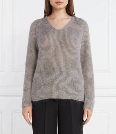 Хлопковый свитер Max Mara Leisure - серый(336608366)