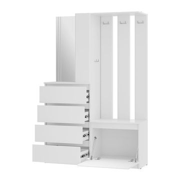 Прихожая СИМПЛ ПР-04 белый (1203*1806*376) /3/