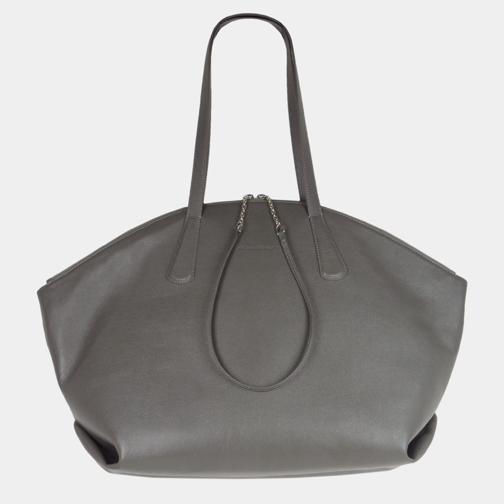 Сумка Giselle из кожи теленка, серого цвета