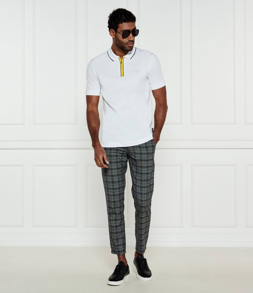 Поло Porsche x BOSS H-Paras 71_PS BOSS BLACK - белый(50531463)