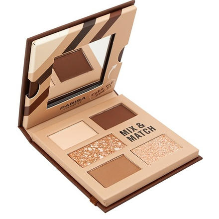 Parisa Набор теней для макияжа век Mix & Match, C-2305, 5 цветов, тон №1, Brown, 10 гр