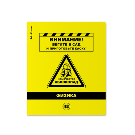 Тетрадь предметная А5 Физика, "Be Informed" 48л, кл., пласт.обл., белизна 100%