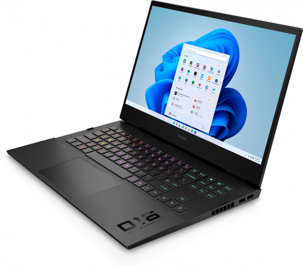 Ноутбук HP OMEN 16-b0033ur (4E1R7EA) черный 16.1"(1920x1080)IPS/ i7-11800H(2.3ГГц)/ 16Гб/ 1Тб SSD/ GeForce RTX 3060 6Гб/ нет DVD/  Без ОС/ Черный