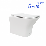 Унитаз подвесной Ceruttispa ВЕТТОРЕ (VETTORE) Aria MW CT9242 безободковый (480х340х350) белый матовый, ТЕРМООБЖИГ (не плёнка)