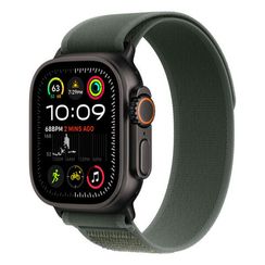 Apple Watch Ultra 2 GPS + Cellular, 49mm, черный титан, ремешок Trail зеленого цвета (2024)