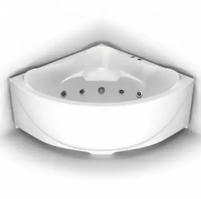 Ванна акриловая BAS Модена 1500х1500 с гидромассажем и каркасом