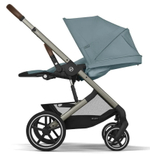 Коляска Cybex Balios S Lux TPE complete Aton S2 Lava Grey 3 в 1 Stormy Blue с дождевиками