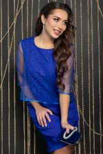 Платье Новогодняя ночь (синее) П11629 LT Collection (Акция)