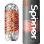 Самозакручивающийся мастурбатор SPINNER Hera (многоразовый) (Цвет: прозрачный с оранжевым)