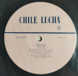 Винтажная виниловая пластинка LP Songs Of Struggle And Protest Chile Lucha (СССР 1969)