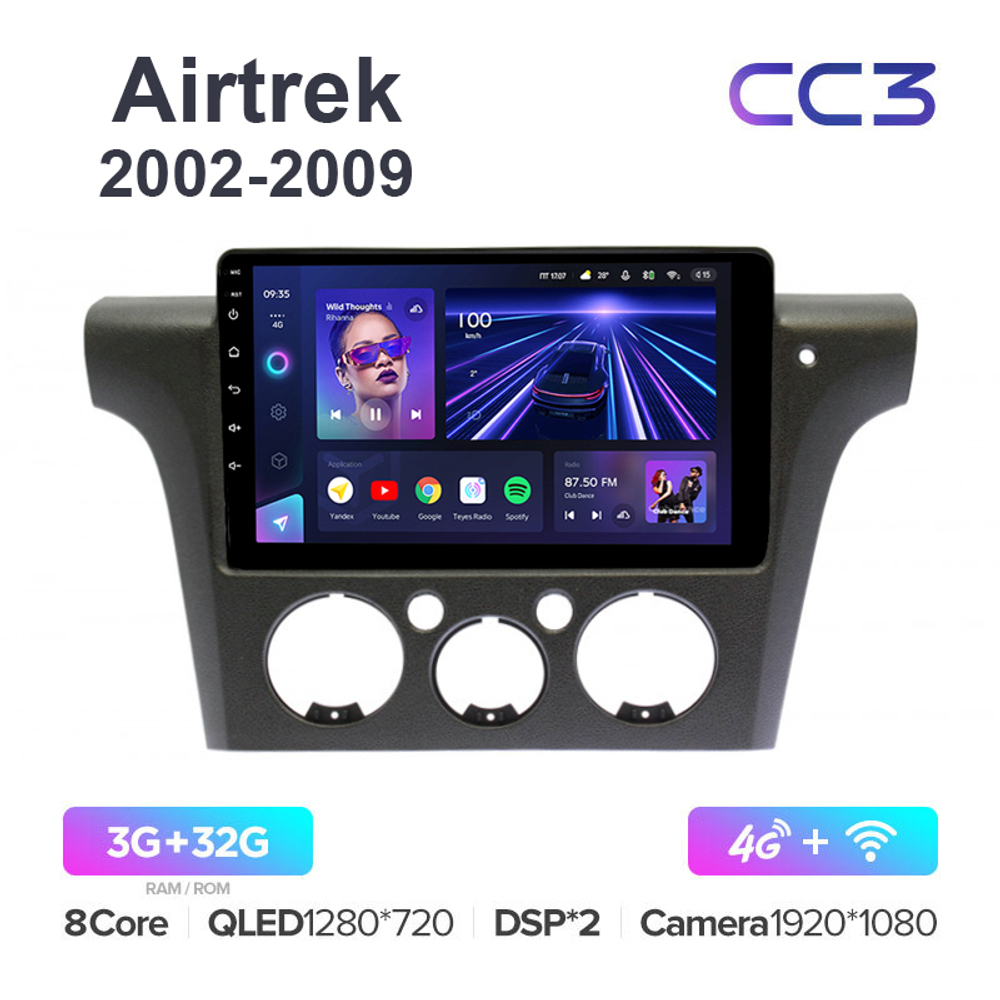 Teyes CC3 10,2"для Mitsubishi Airtrek 2002-2009