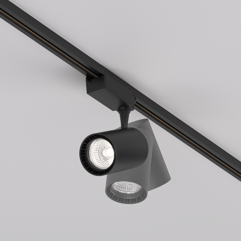 Трековый однофазный светодиодный светильник Maytoni Unity Vuoro TR003-1-26W4K-S-B