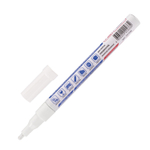 Маркер-краска лаковый (paint marker) 2 мм белый нитро-основа алюминиевый корпус BRAUBERG PROFESSIONAL PLUS (12 штук в упаковке)