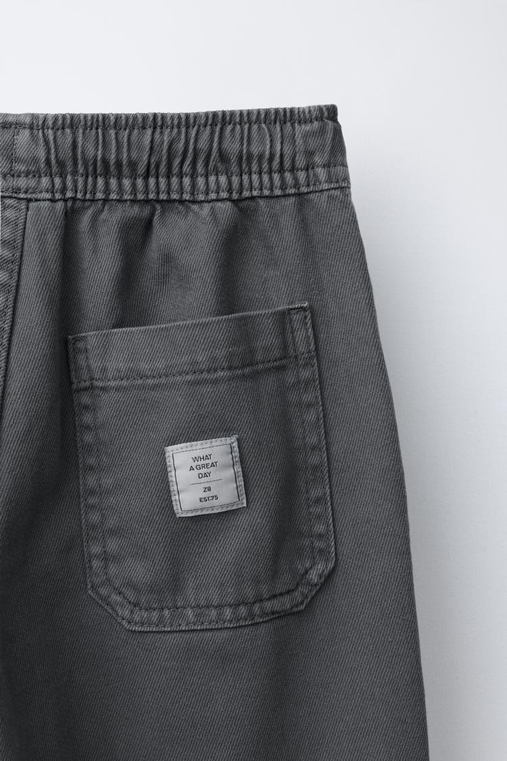 ZARA БРЮКИ СТРУЯЩЕГОСЯ КРОЯ, АНТРАЦИТОВЫЙ-СЕРЫЙ