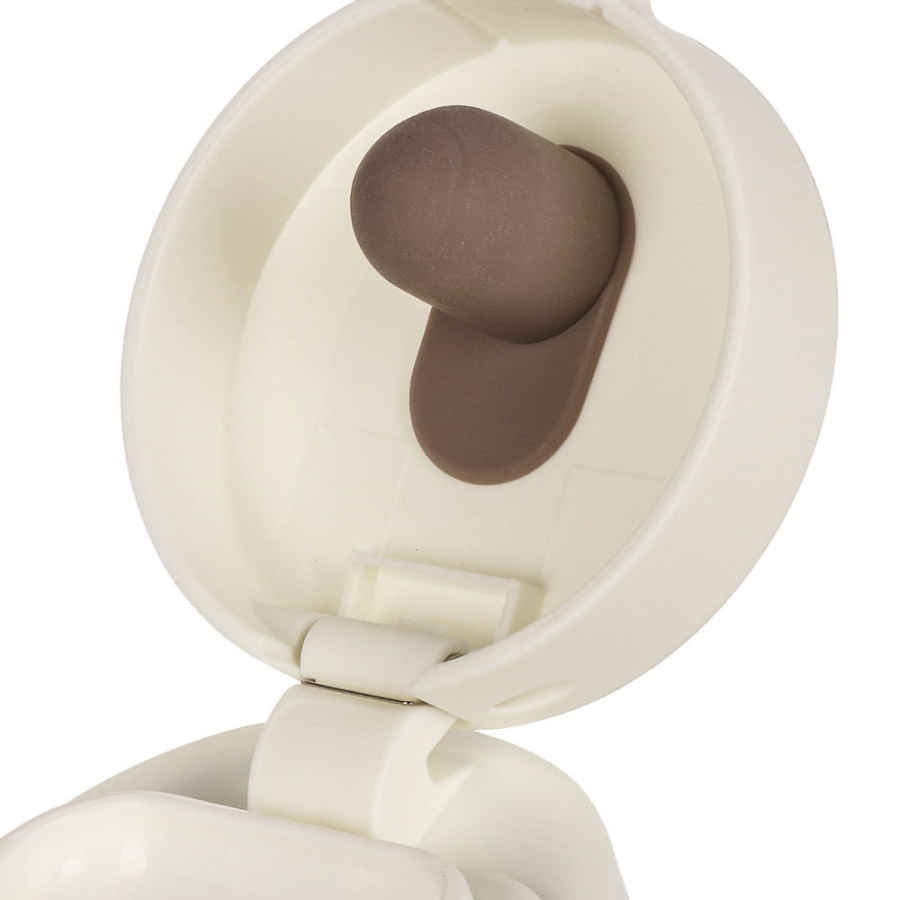 Термокружка нерж сталь, пластик, 0.43 л, Daniks, колба нерж, беж, бел, JS-002-white-beige