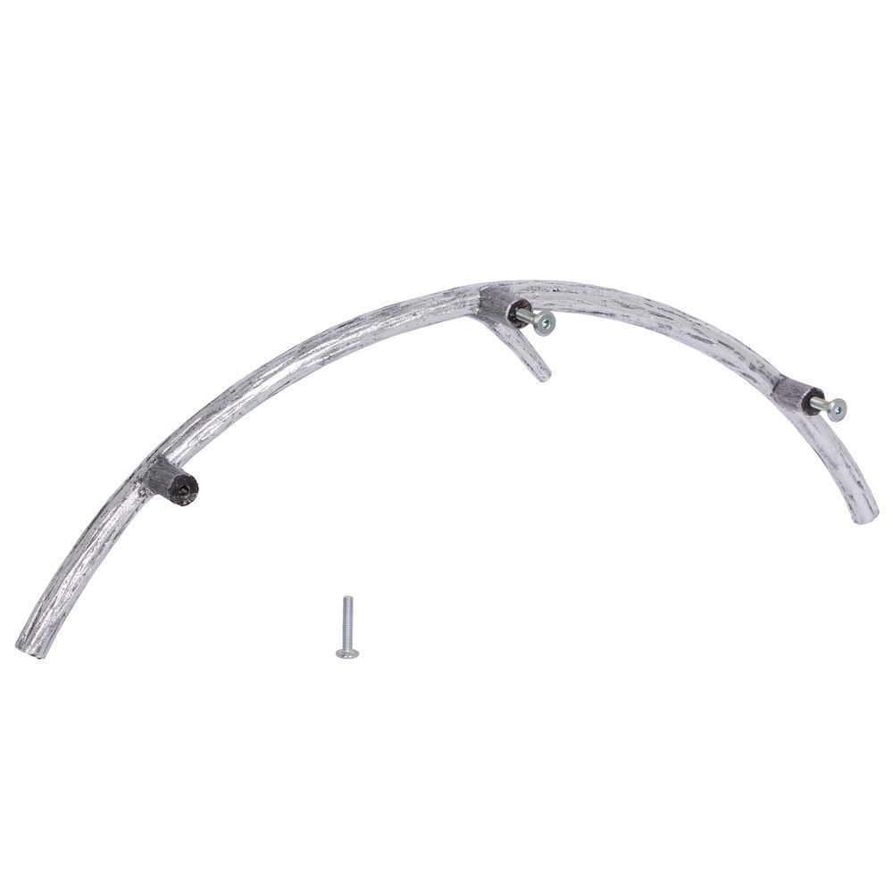 Ручка мебельная Арт Ринг левая Античное серебро