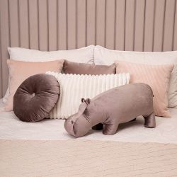 Подушка декоративная Бегемот По Кофе