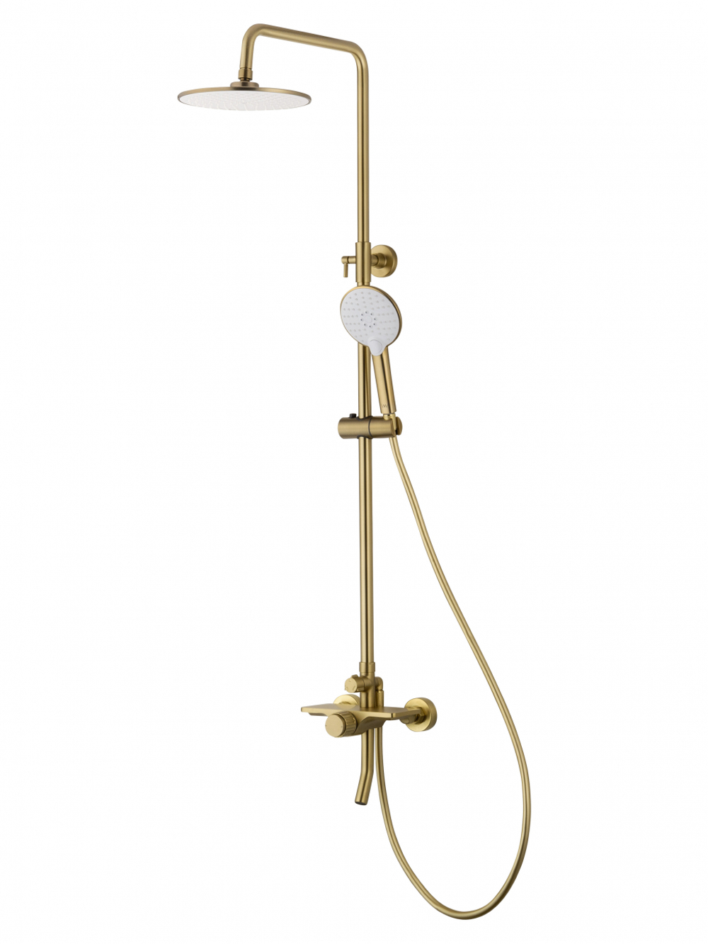 Душевая система WONZON & WOGHAND CLICK, Брашированное золото (WW-N3S962-BG)