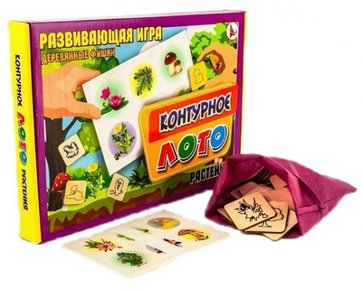 Лото контурное "Растения" (Ракета)