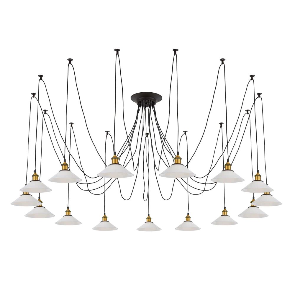 Citilux Эдисон CL451151 Люстра паук Венге Бронза