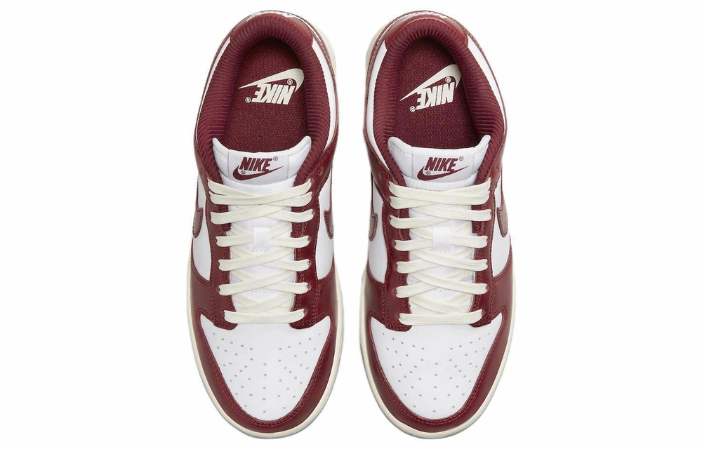 Кроссовки Nike Dunk Low Prm "Team Red"And White (Женская размерная сетка)