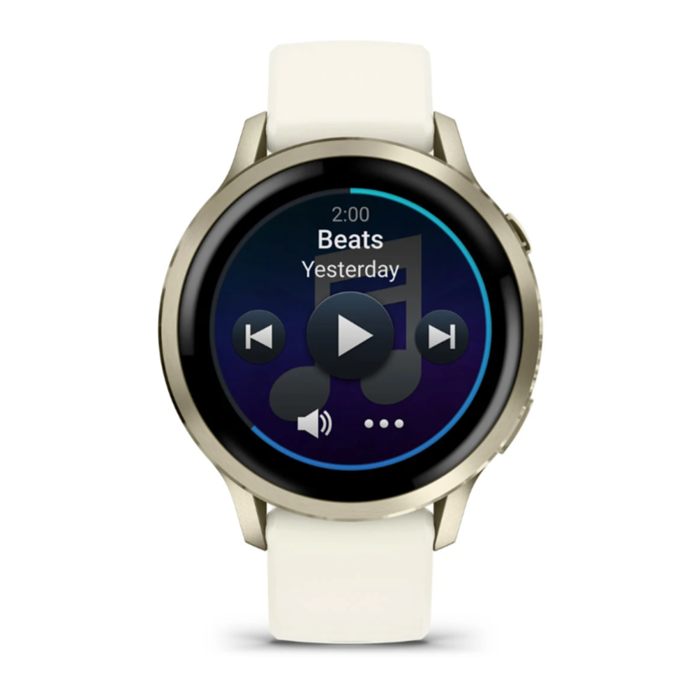 Смарт часы Garmin Venu 4 - 41мм Lunar Gold with Bone Silicone Band