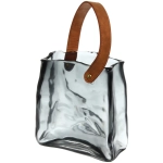 Ваза стеклянная «Молли» 14*17см серая