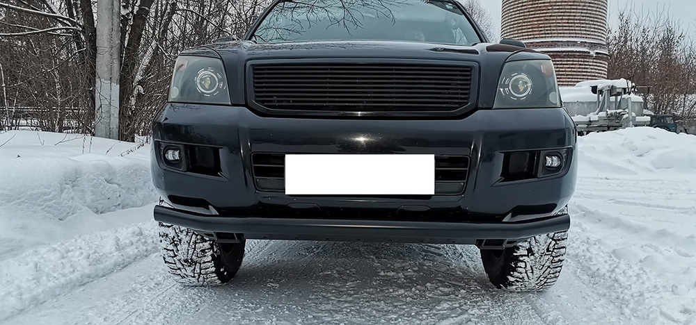 Бампер силовой передний Toyota Land Cruiser Prado 120 c защитой радиатора РИФ