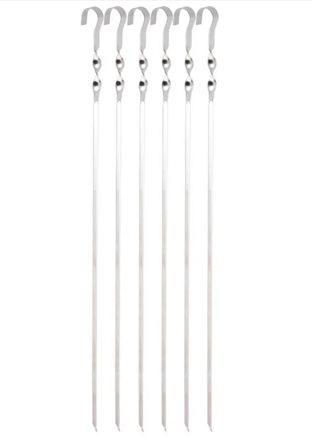 Набор шампуров 560х10х1,0мм, угловые с витком (6шт) Ecos