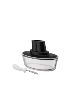 Alessi Масленка в форме корабля, черная