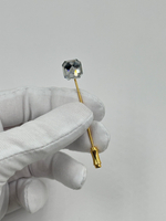 Брошь булавка с кристаллом