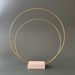 Кольца металлические для макраме набор 3 штуки диаметром 30-25-20 см, цвет золотистый, неразъемное / кольцо металлическое основа для рукоделия / основа для ловца снов