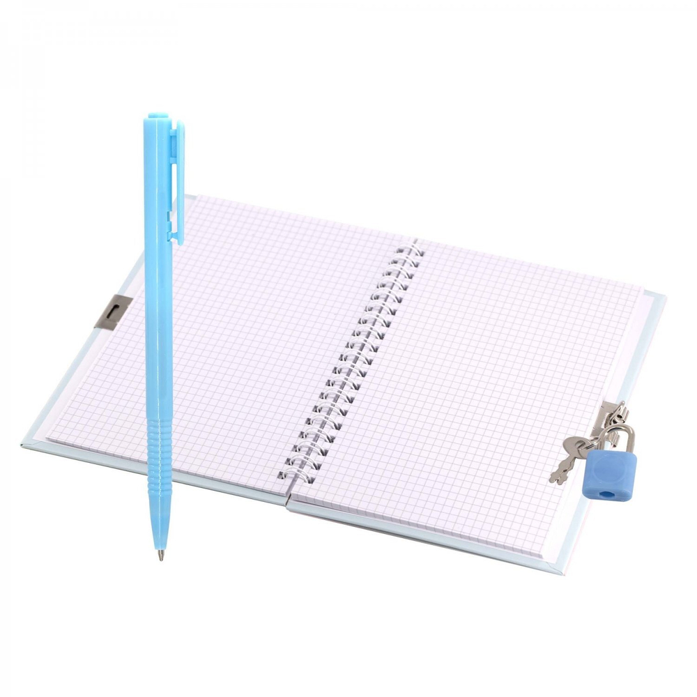 Блокнот в футляре, 19,5 см * 22,5 см , гребень, Alingar, ламинация, конгрев, эффект 3D, замочек, 46 л., клетка, "Футбол"