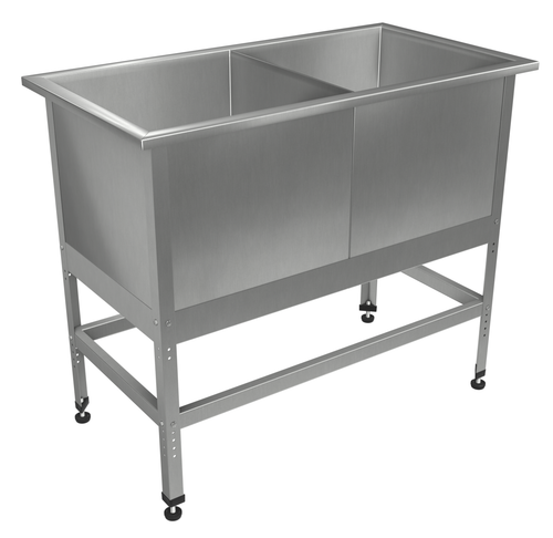 Ванна котломоечная двухсекционная "Профи" ВМПк, 1200x700x860 мм, без борта