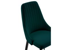 Стул на металлокаркасе Kora green / black