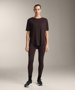 Oysho Футболка из модала с короткими рукавами, шоколадный